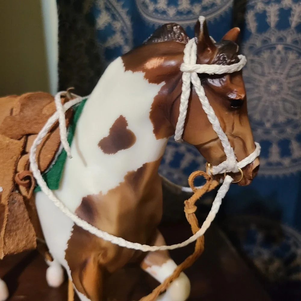 Handmade Western Saddle Bridle Blanket Set for Traditional Scale Breyer Stone